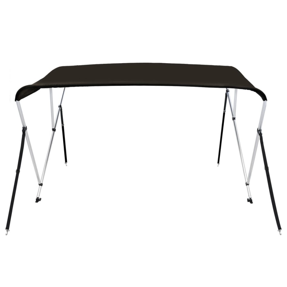 Toldo bimini de 3 arcos negro 183x160x137