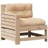 Juego de muebles de jardín 4 pzas y cojines madera maciza