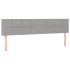 Estructura de cama sin colchón tela gris claro 120x190