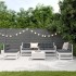 Set muebles jardín 6 pzas con cojines madera maciza pino
