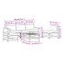 Set muebles jardín 6 pzas con cojines madera maciza pino