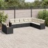 Set de sofás de jardín 10 pzas cojines ratán sintético