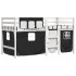 Cama alta niños con cortinas madera pino blanco negro 80x200