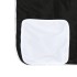 Cama alta niños con cortinas madera pino blanco negro 80x200