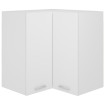 Armario colgante vidrio madera ingeniería blanco 57x57x60 cm