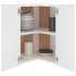 Armario colgante vidrio madera ingeniería blanco 57x57x60