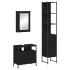 Juego de muebles de baño 3 pzas madera contrachapada