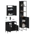 Juego de muebles de baño 3 pzas madera contrachapada