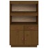 Aparador de madera maciza de pino marrón miel 67x40x108,5