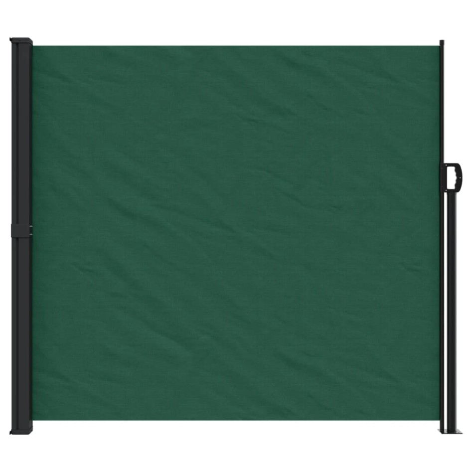 Toldo lateral retráctil verde oscuro 180x500