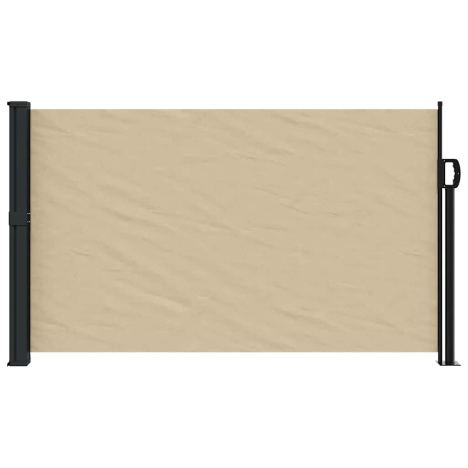 Toldo lateral retráctil beige 120x600