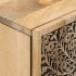 Armario auxiliar madera maciza de mango 40x33x75
