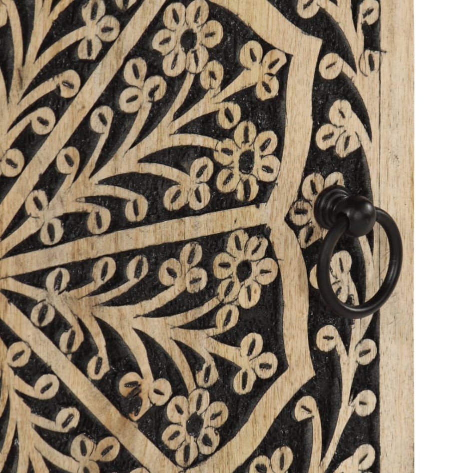 Armario auxiliar madera maciza de mango 40x33x75