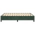 Estructura cama sin colchón terciopelo verde oscuro 140x200