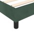 Estructura cama sin colchón terciopelo verde oscuro 140x200
