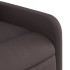 Sillón reclinable elevable tela marrón