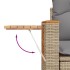 Juego de sofás de jardín con cojines beige 8 pzas ratán