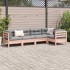 Set de sofás jardín 5 pzas con cojines madera abeto