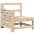 Juego de sofás de jardín 7 piezas madera maciza de