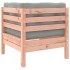 Set de sofás jardín 6 pzas con cojines madera abeto