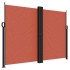 Toldo lateral retráctil terracota 180x1000