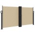 Toldo lateral retráctil beige 120x1000
