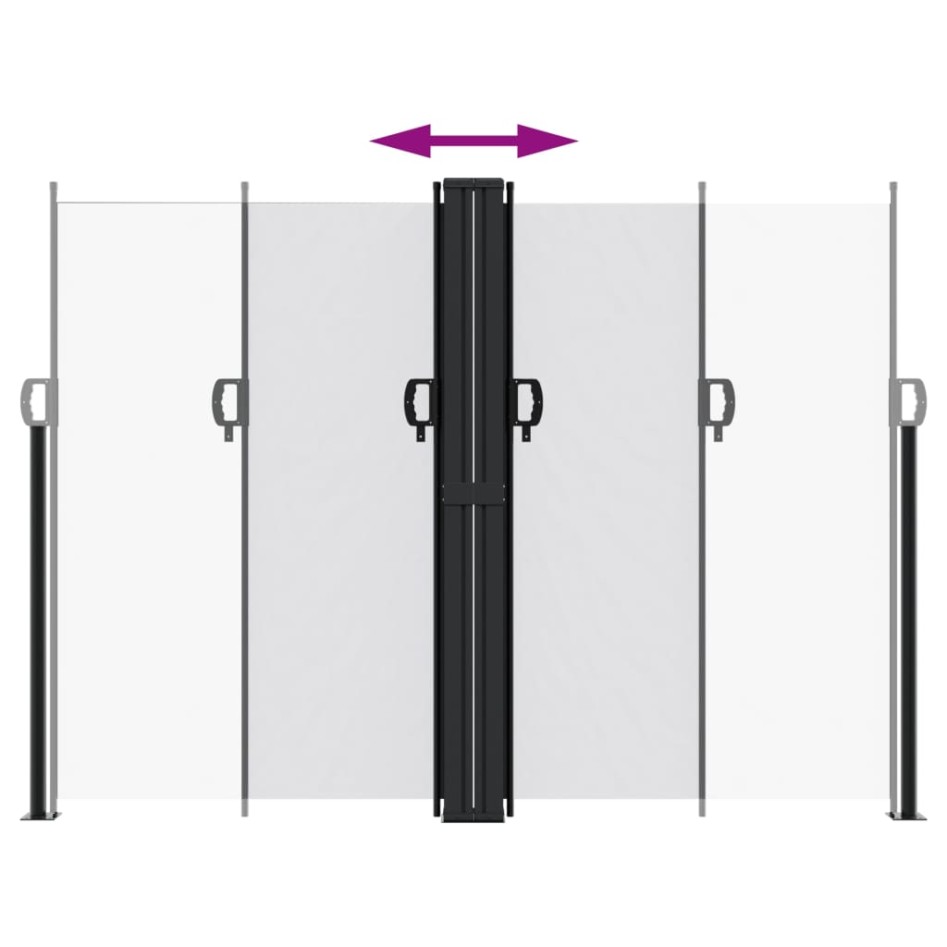 Toldo lateral retráctil blanco 180x1200