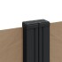Toldo lateral retráctil gris taupe 160x1000