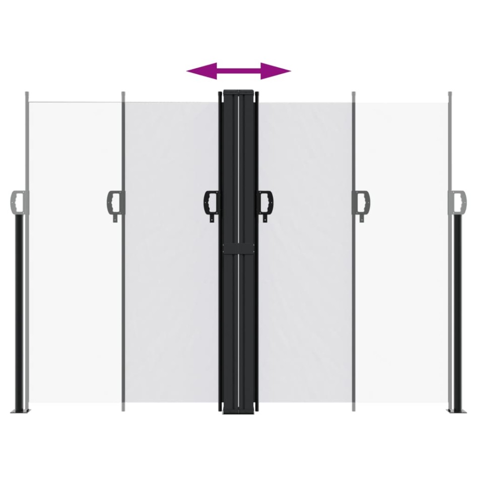 Toldo lateral retráctil blanco 180x1000