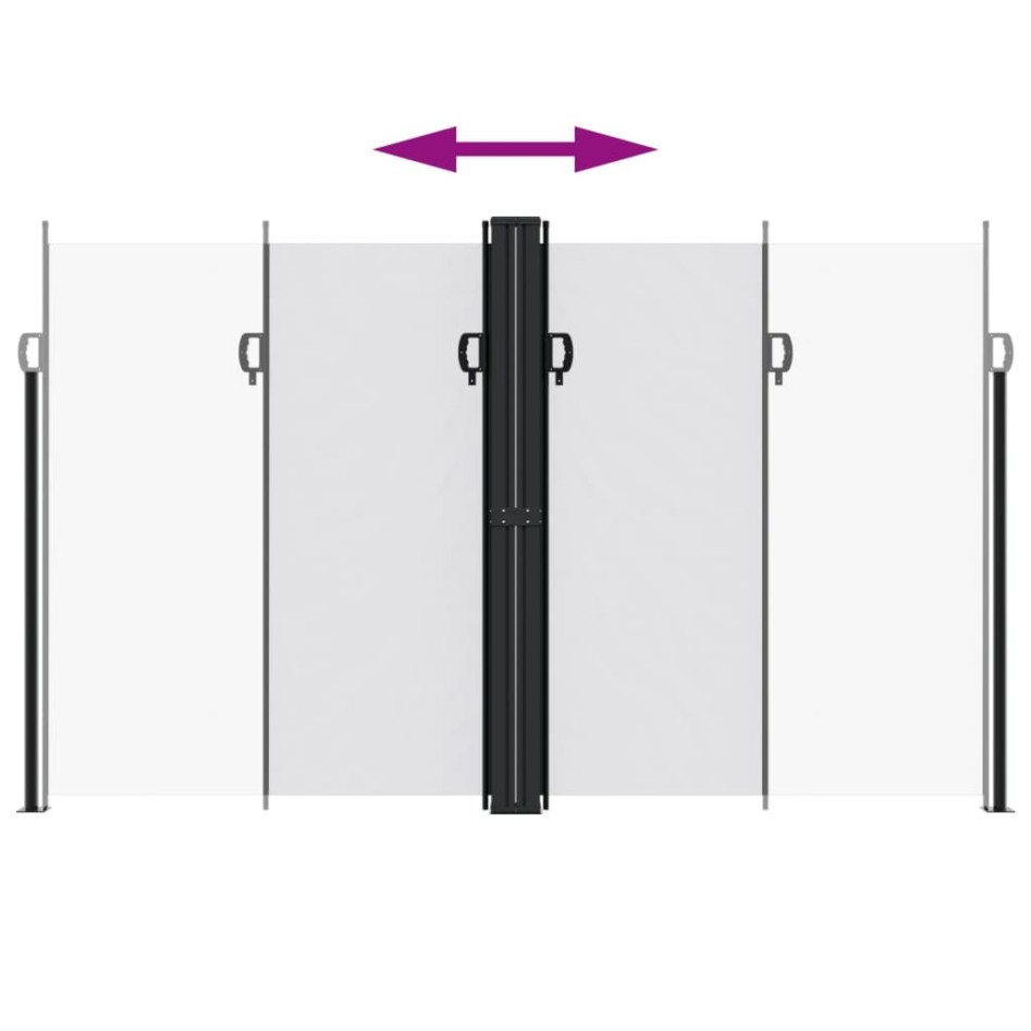 Toldo lateral retráctil blanco 200x1000