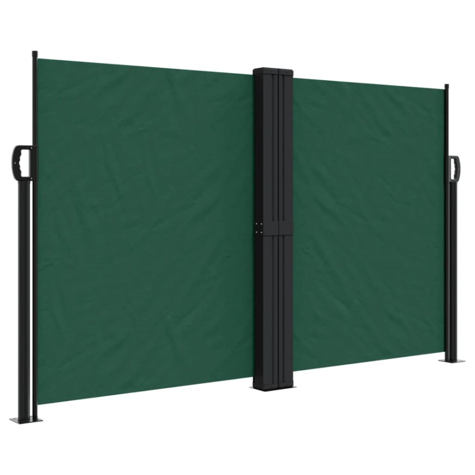 Toldo lateral retráctil verde oscuro 140x1200