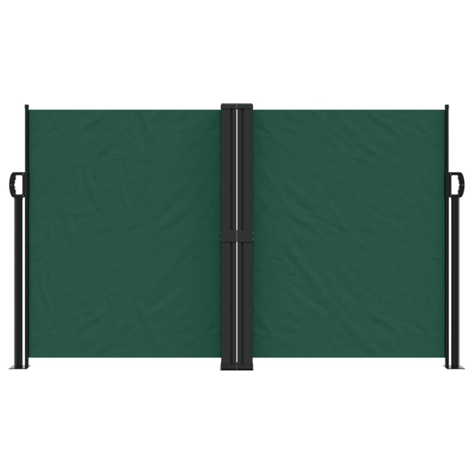Toldo lateral retráctil verde oscuro 140x1200