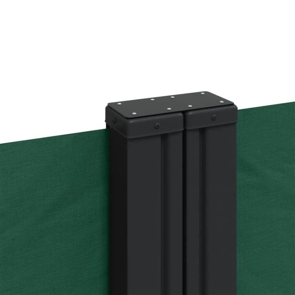 Toldo lateral retráctil verde oscuro 140x1200