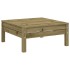 Set de sofás jardín 7 pzas con cojines madera pino