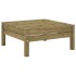 Set de sofás jardín 7 pzas con cojines madera pino