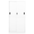 Armario de oficina puerta corredera acero blanco 90x40x180