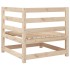 Juego de sofás de jardín 7 piezas madera maciza de