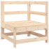 Juego de sofás de jardín 6 piezas madera maciza de
