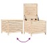 Juego de sofás de jardín 6 piezas madera maciza de