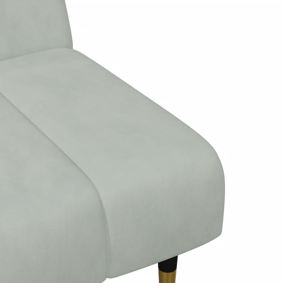 Juego de sofás 2 piezas terciopelo gris