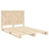 Estructura de cama con cabecero madera maciza pino 140x200