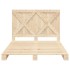 Estructura de cama con cabecero madera maciza pino 140x200