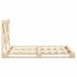 Estructura de cama con cabecero madera maciza pino 140x200