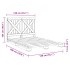 Estructura de cama con cabecero madera maciza pino 140x200