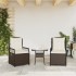 Sillones reclinables de jardín 2 uds ratán sintético