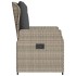 Sillones reclinables de jardín 2 uds ratán sintético gris