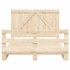 Estructura de cama con cabecero madera maciza pino 140x200
