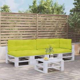 Cojines para sofá de palets 5 unidades tela verde