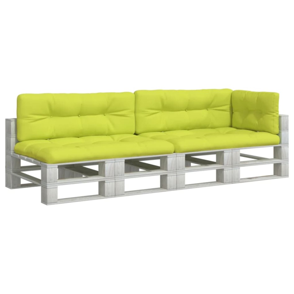 Cojines para sofá de palets 5 unidades tela verde