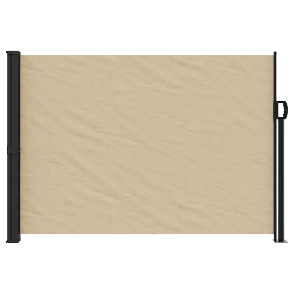 Toldo lateral retráctil beige 140x500